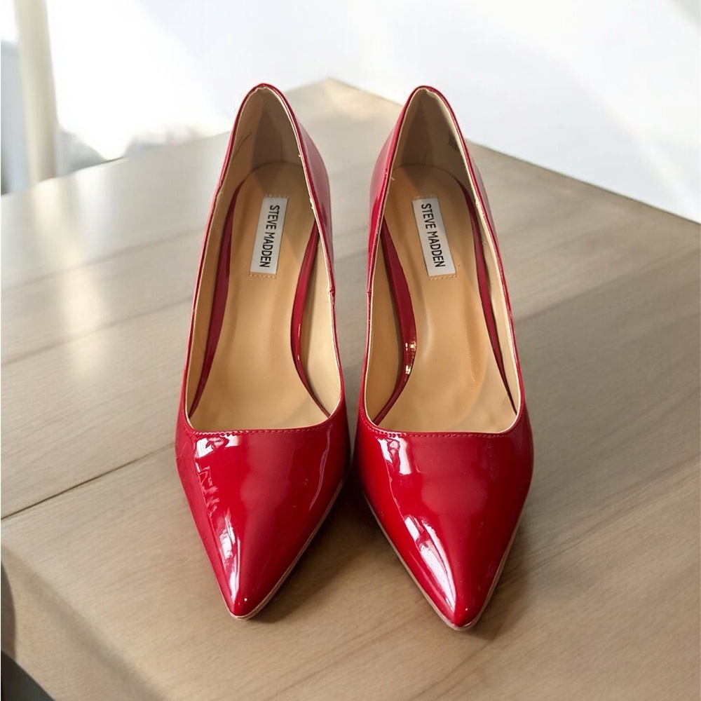 Steve Madden Red Patent Leather Heels